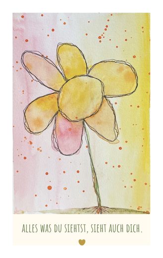 Gemalte Postkarte 8