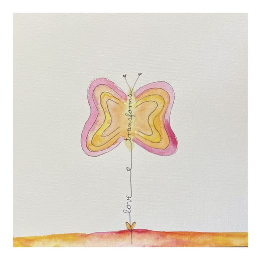 Gemalte Postkarte 10