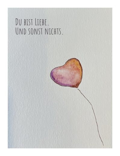 Gemalte Postkarte 12