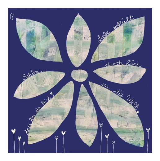 Gemalte Postkarte 15