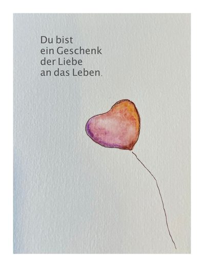 Gemalte Postkarte 27